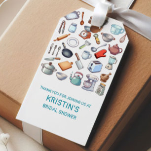 Stock the Kitchen Modern Bridal Shower Gift Tags