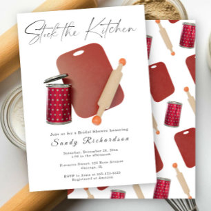 Stock the Kitchen Pantry Bridal Shower Invitation