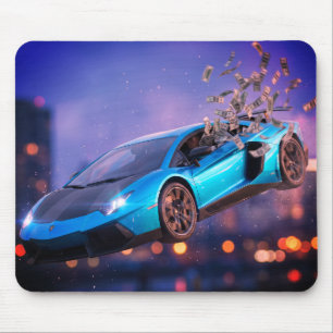 Stock Trader Cinematic Supercar Cash Mouse Pad