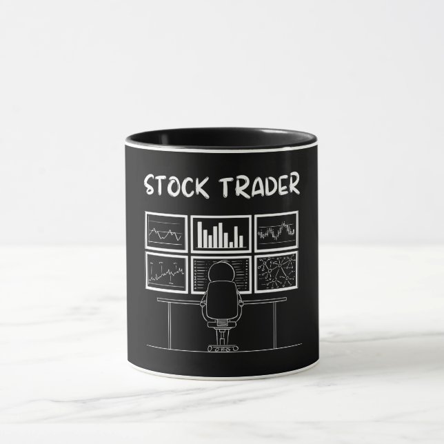Stock Trader Funny Logo Mug (Center)