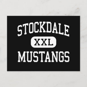 Stockdale - Mustangs - High - Bakersfield Postcard
