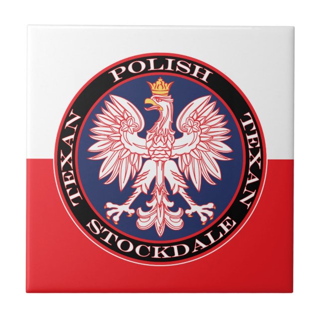 Stockdale Round Polish Texan Tile (Front)