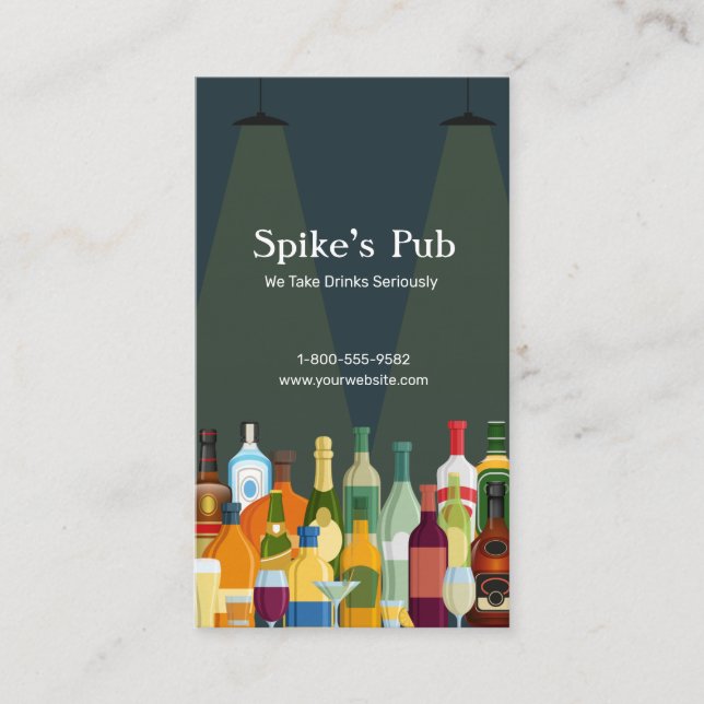 Stocked Bar Business Card (Front)