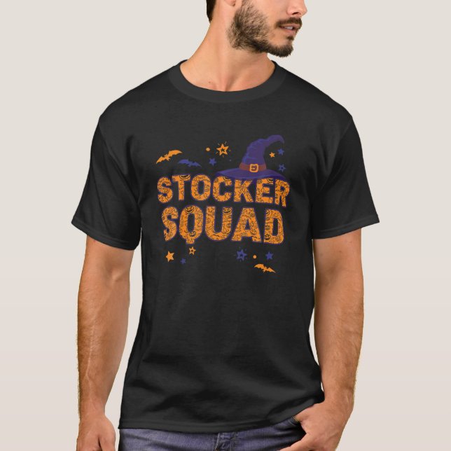 Stocker Squad Witch Halloween Matching Stacker T-Shirt (Front)