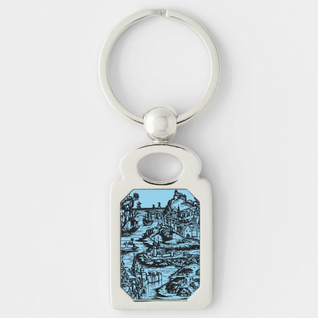 Stockholm capital and most populous city of Sweden Keychain (Front)
