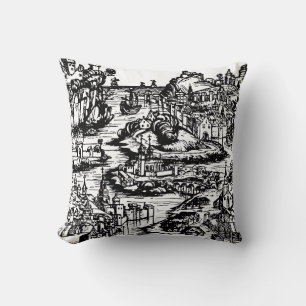 Stockholm capital and most populous city of Sweden Throw Pillow