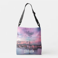 Stockholm Capital of Sweden Night Skyline