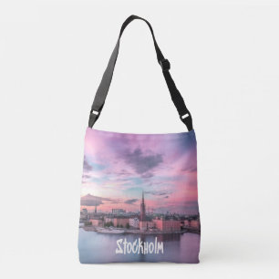 Stockholm Capital of Sweden Night Skyline Crossbody Bag