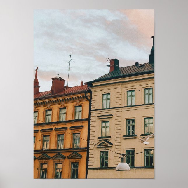 Stockholm Cityscape Poster (Front)