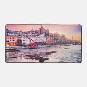 Stockholm frozen Mariaberget Desk Mat