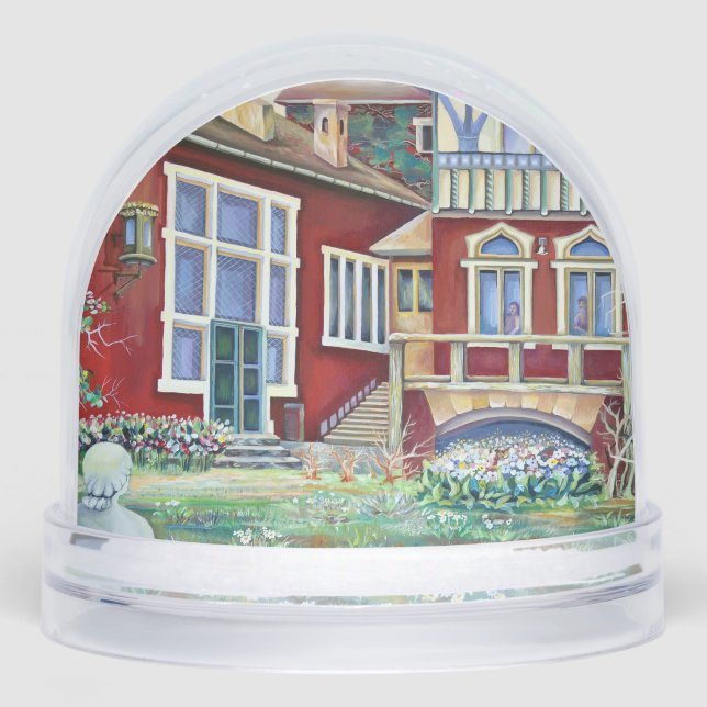 Stockholm Gamla Stan Illustration Sweden Snowglobe (Front)