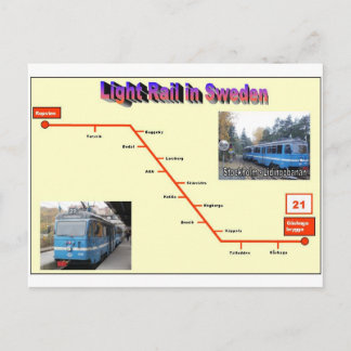 Stockholm Lidingobanan Postcard