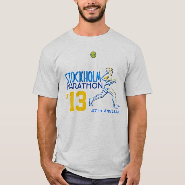 Stockholm Marathon Sweden T-Shirt (Front)