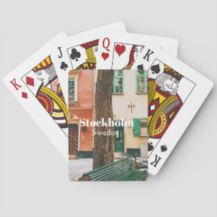 Stockholm Old Town, Gamla Stan, Sweden Souvenir Playing Cards