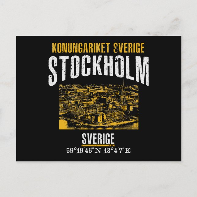 Stockholm Postcard (Front)