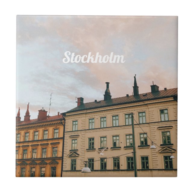 Stockholm Södermalm Cityscape Tile (Front)