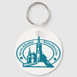Stockholm Stamp Keychain