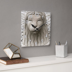 Stockholm Stone Lion Clock Numbers