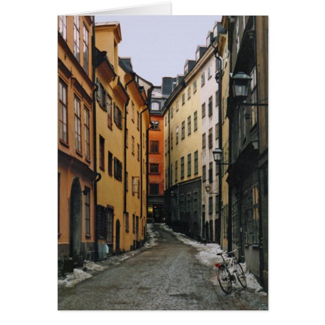 Stockholm Street Scene Card (Front)