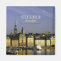 Stockholm Suède - Photo de voyage Aimant