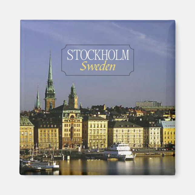 Stockholm Suède - Photo de voyage Aimant (Devant)