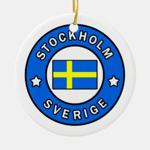 Stockholm Sverige Ceramic Ornament