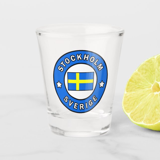 Stockholm Sverige Shot Glass (Front)