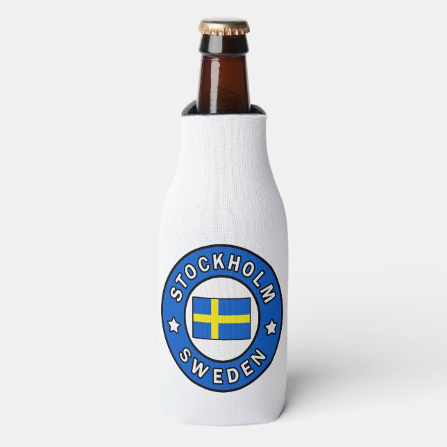 Stockholm Sweden Bottle Cooler (Bottle Front)
