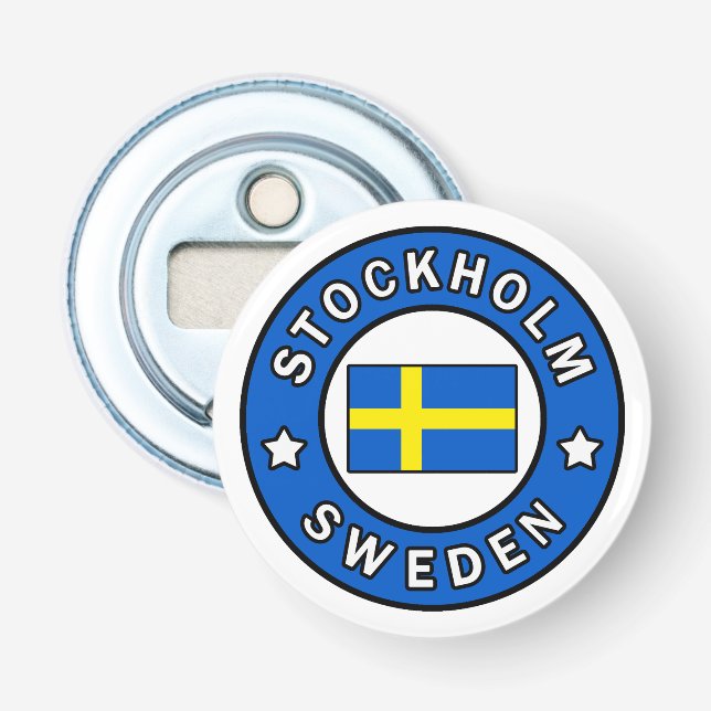 Stockholm Sweden Bottle Opener (Front)