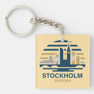 Stockholm Sweden Europe Keychain