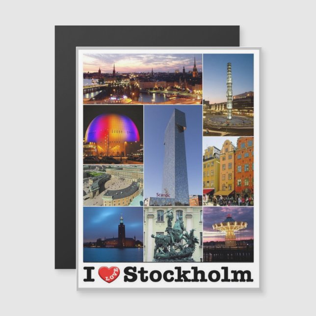 Stockholm - Sweden - I Love - (Front/Back)