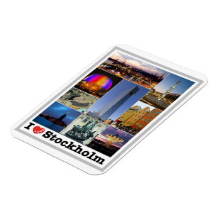 Stockholm - Sweden - I Love - Magnet