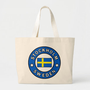 Stockholm Sweden Large Tote Bag