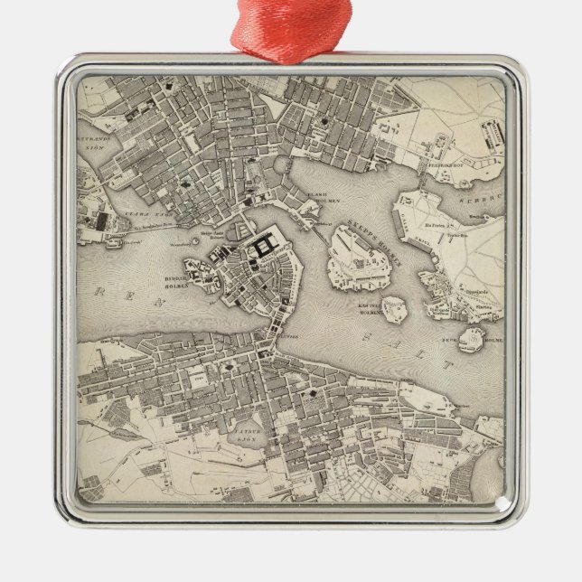 Stockholm, Sweden Metal Ornament (Front)