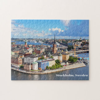 Stockholm, Sweden Old Historical City Buildings  Jigsaw Puzzle