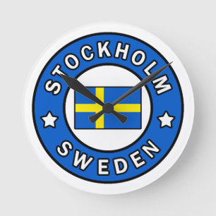 Stockholm Sweden Round Clock