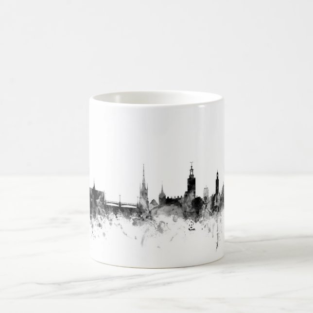 Stockholm Sweden Skyline Coffee Mug (Center)