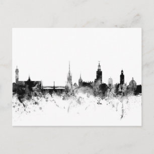 Stockholm Sweden Skyline Postcard