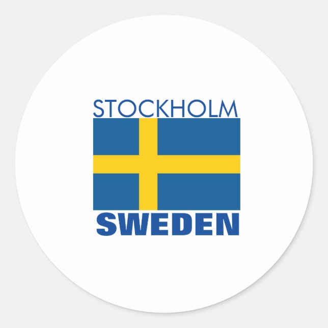 Stockholm, Sweden Sticker (Front)