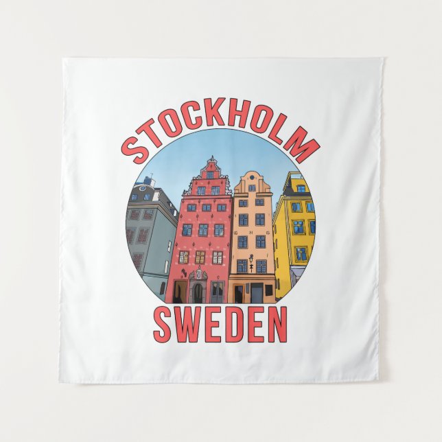 Stockholm Sweden Tapestry (Front)