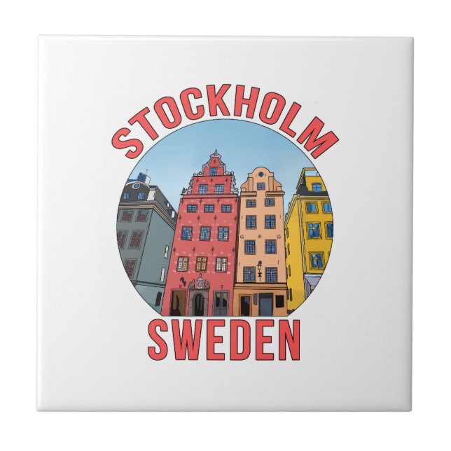 Stockholm Sweden Tile (Front)