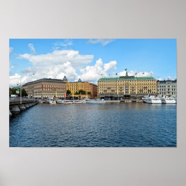 Stockholm Sweden view Poster (Front)