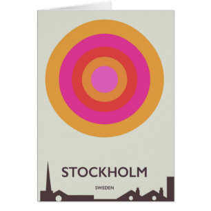 Stockholm,Sweden vintage travel poster.