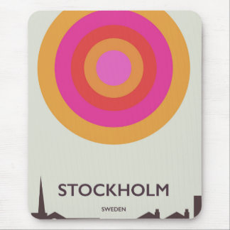 Stockholm,Sweden vintage travel poster. Mouse Pad