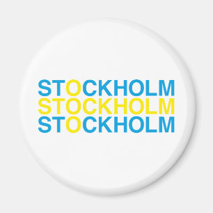 STOCKHOLM Swedish Flag Magnet