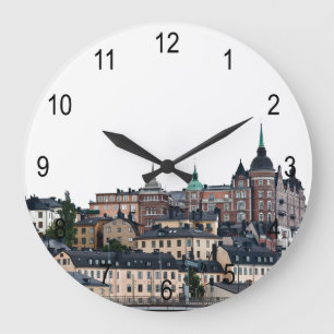 Stockholm view large clock