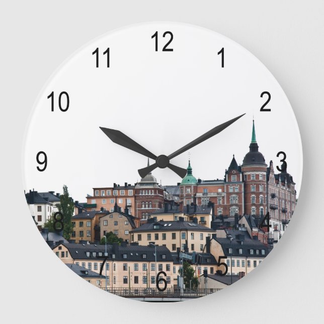Stockholm view large clock (Front)