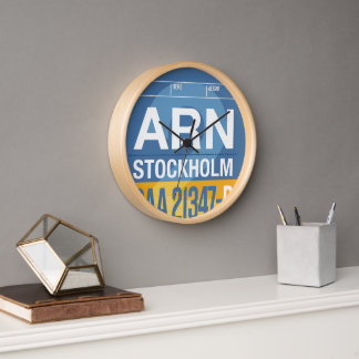 Stockholm Wall Clock – Time to Travel