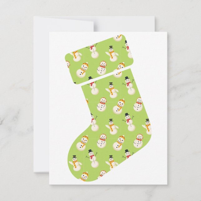 Stocking Christmas card  (Front)