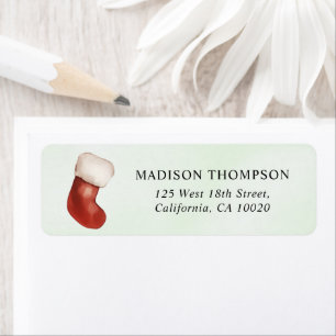 Stocking Christmas Party Return Address